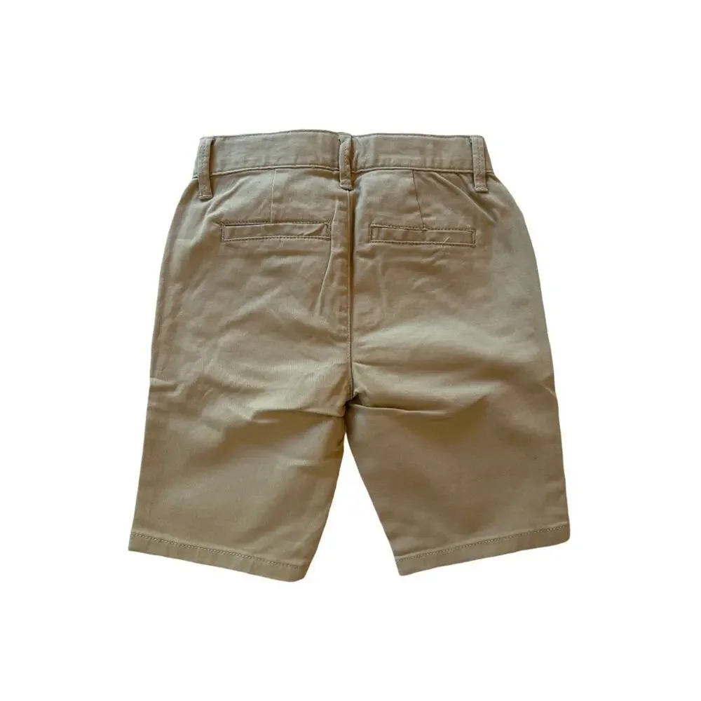Childrens Place Shorts Girls Size 6S Tan Uniform Chino Pockets Stretch Slim NEW
